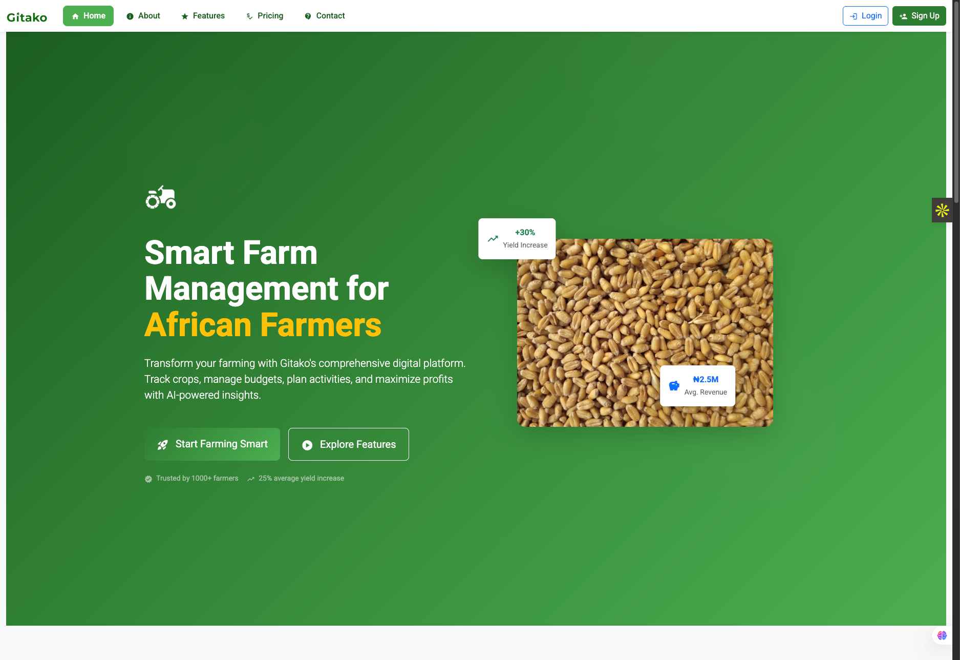 GITAKO - Smart Farm Management Platform